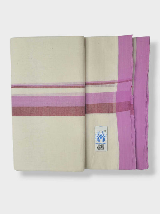 Kerala Balaramapuram Pure Cotton Handloom Mundu/Dhoti