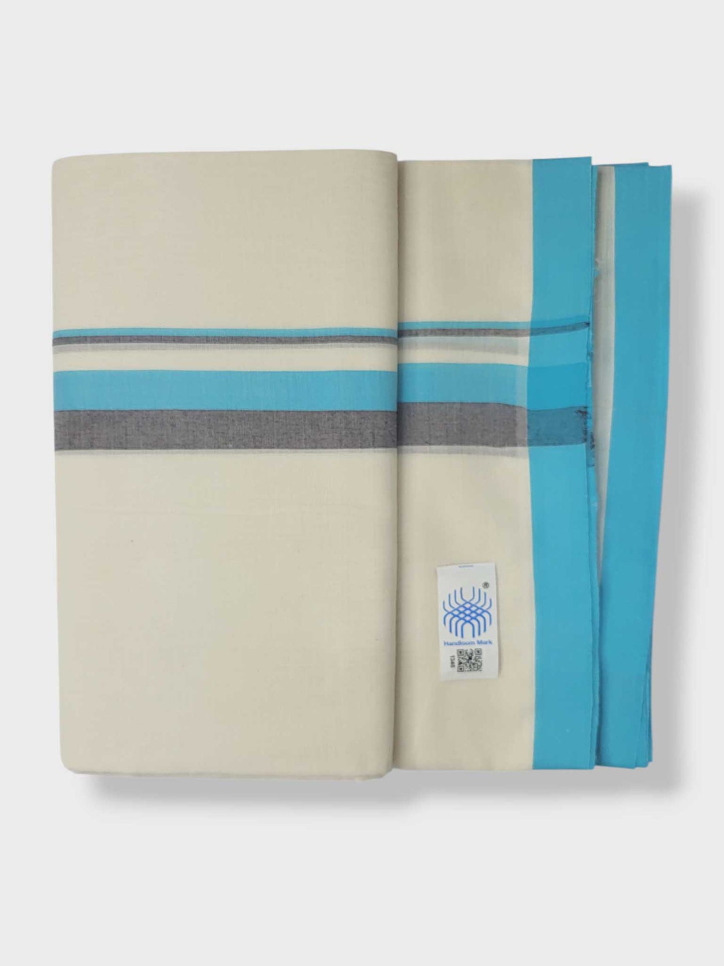 Kerala Balaramapuram Pure Cotton Handloom Mundu/Dhoti