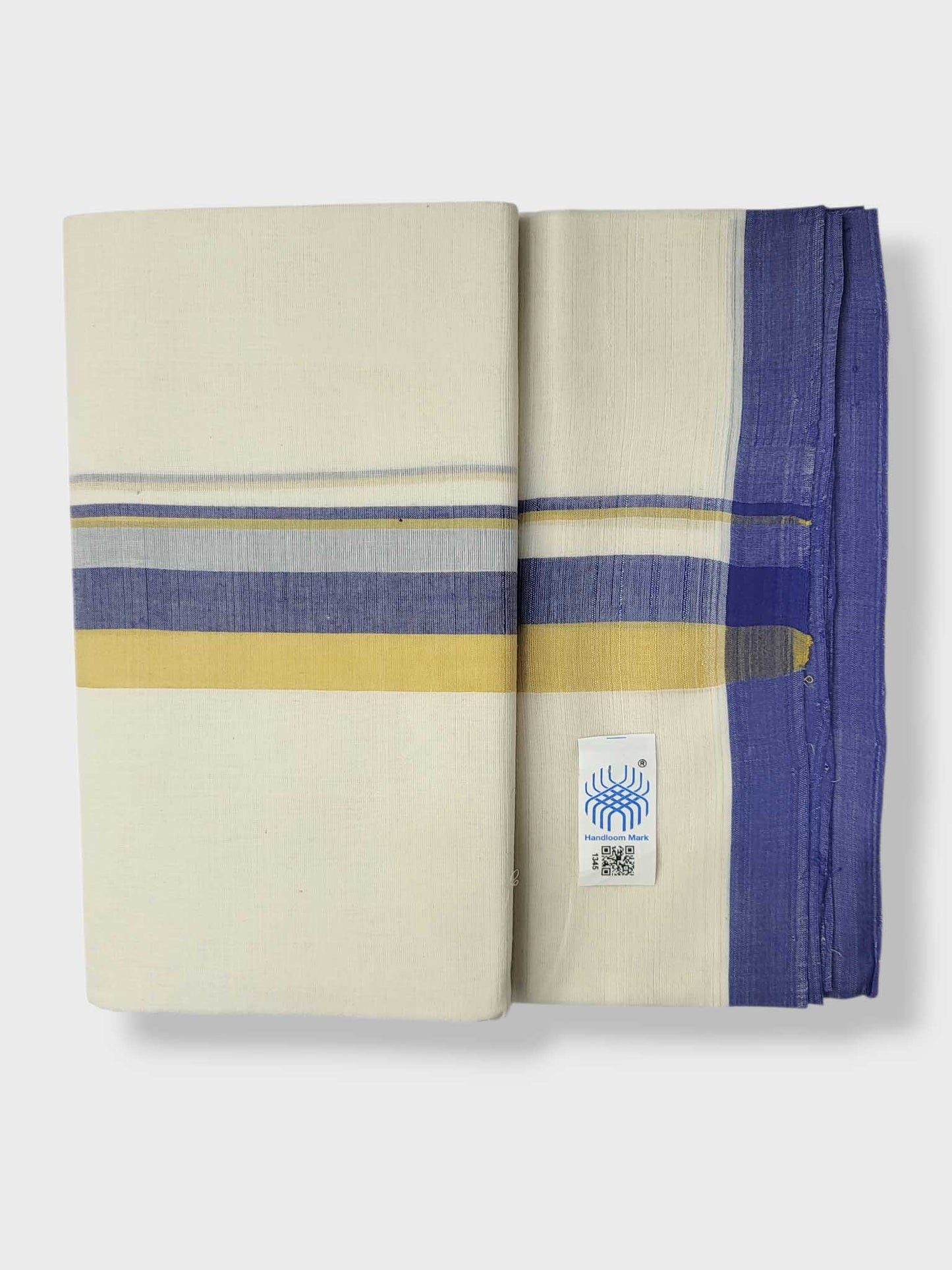 Kerala Balaramapuram Pure Cotton Handloom Mundu/Dhoti