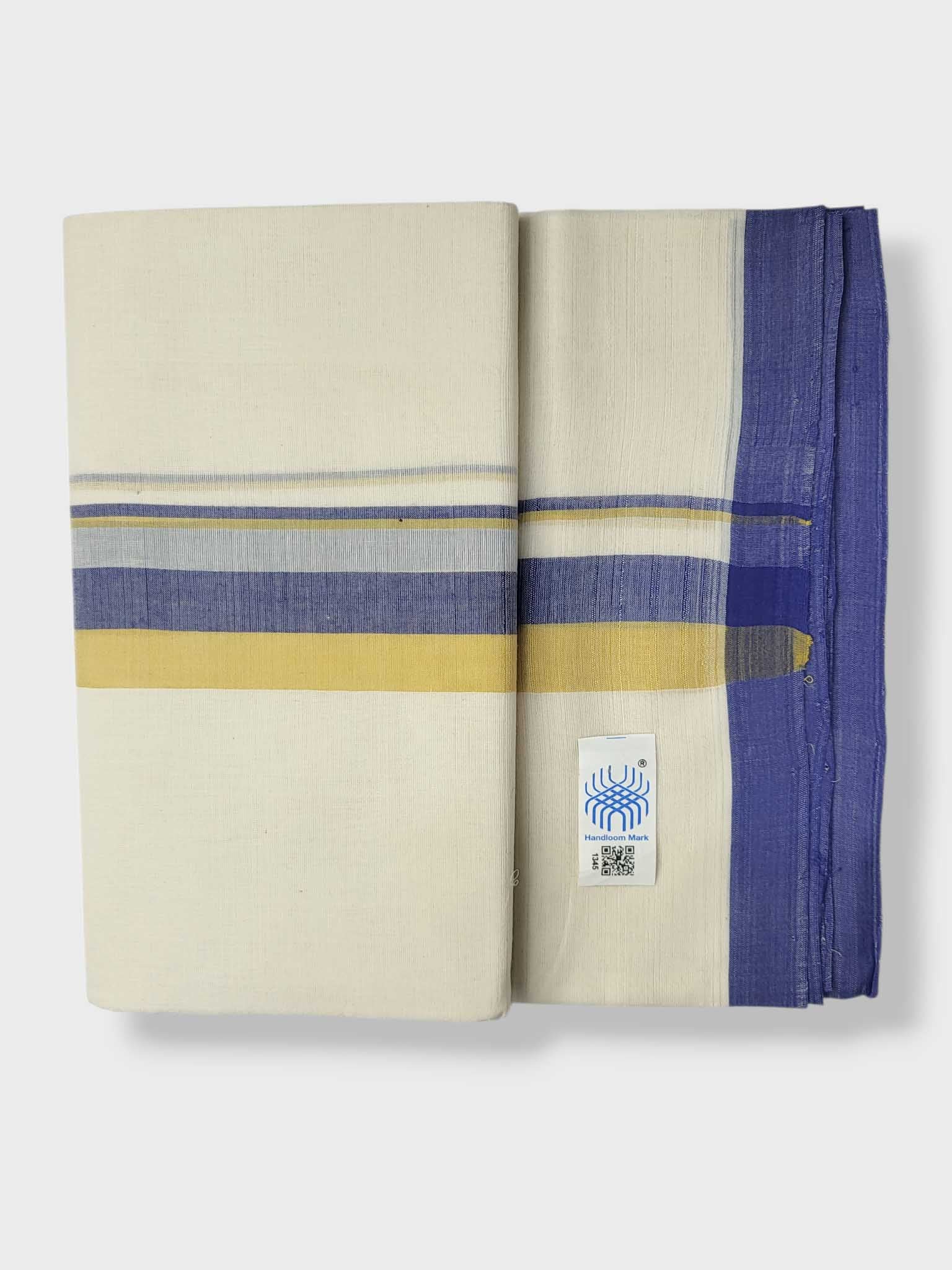 Kerala Balaramapuram Pure Cotton Handloom Mundu/Dhoti