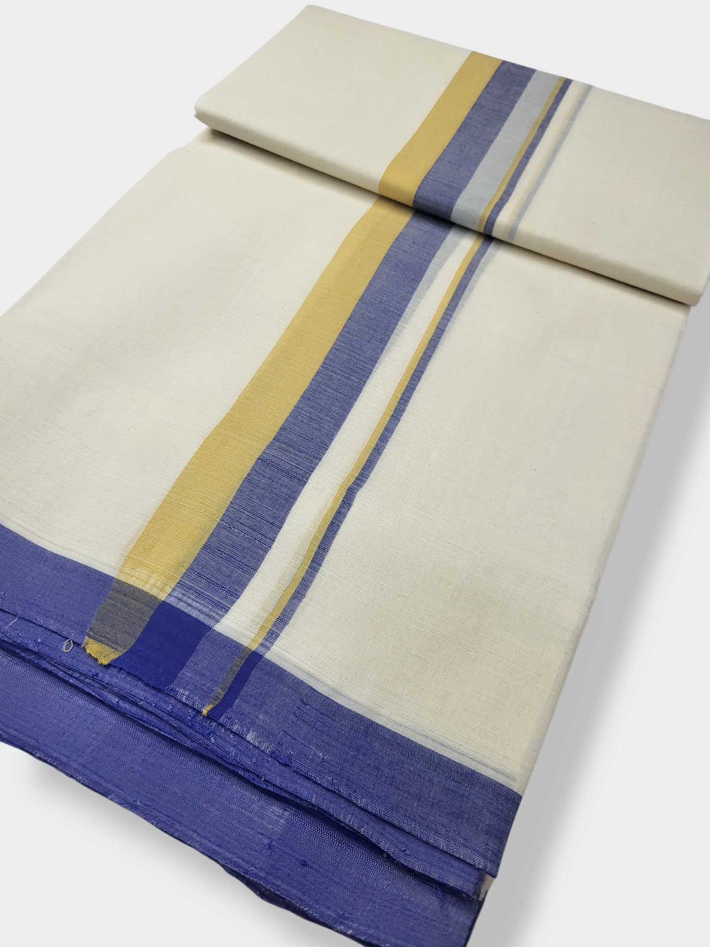 Kerala Balaramapuram Pure Cotton Handloom Mundu/Dhoti