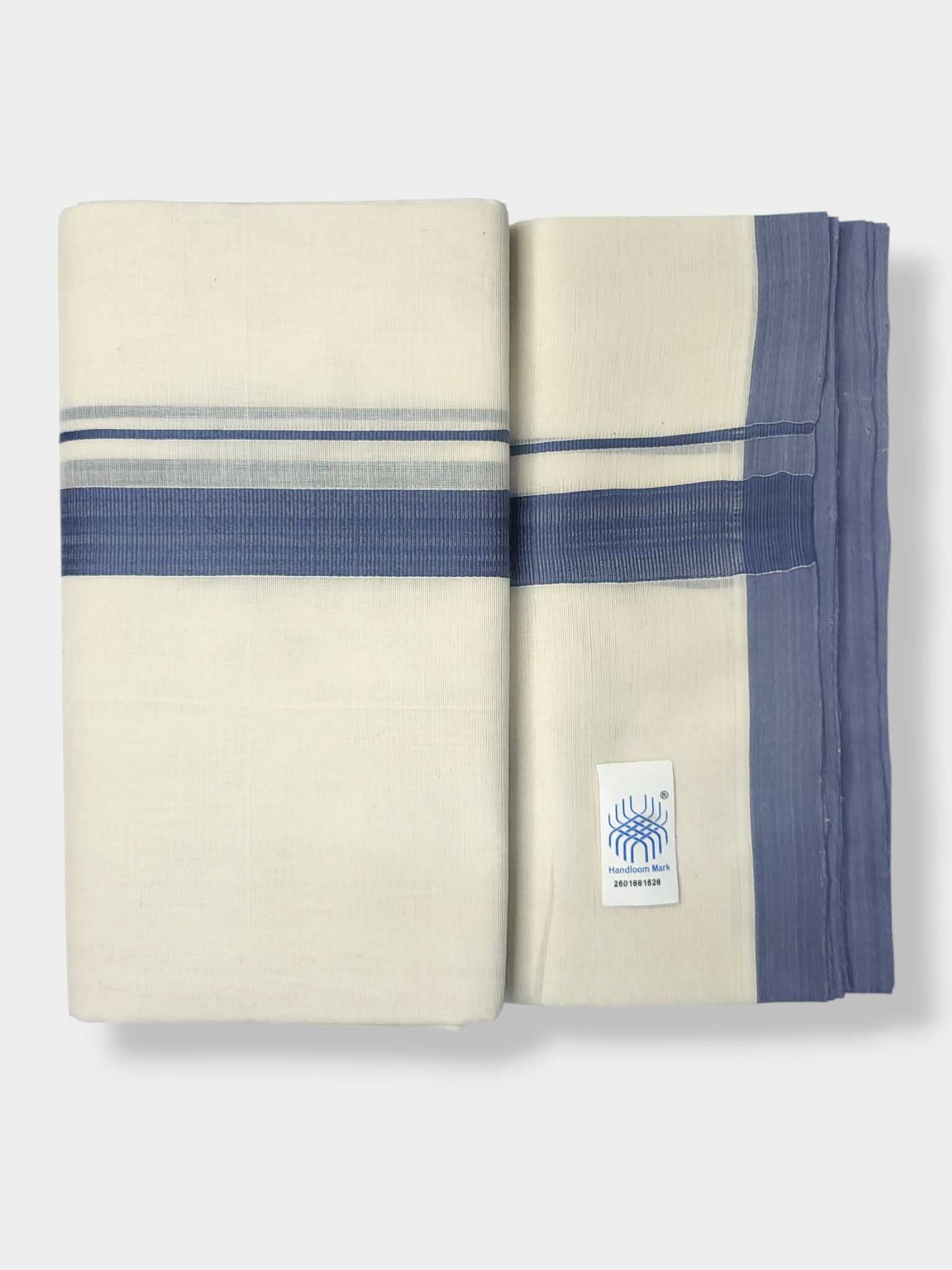 Balaramapuram Handloom Double Mundu Pure Cotton