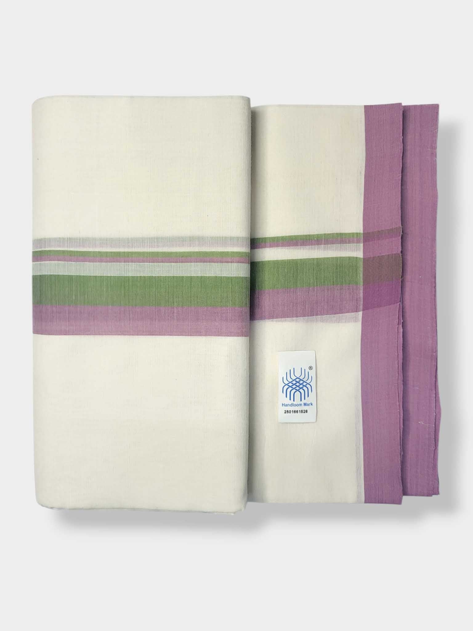 Balaramapuram Handloom Double Mundu Pure Cotton