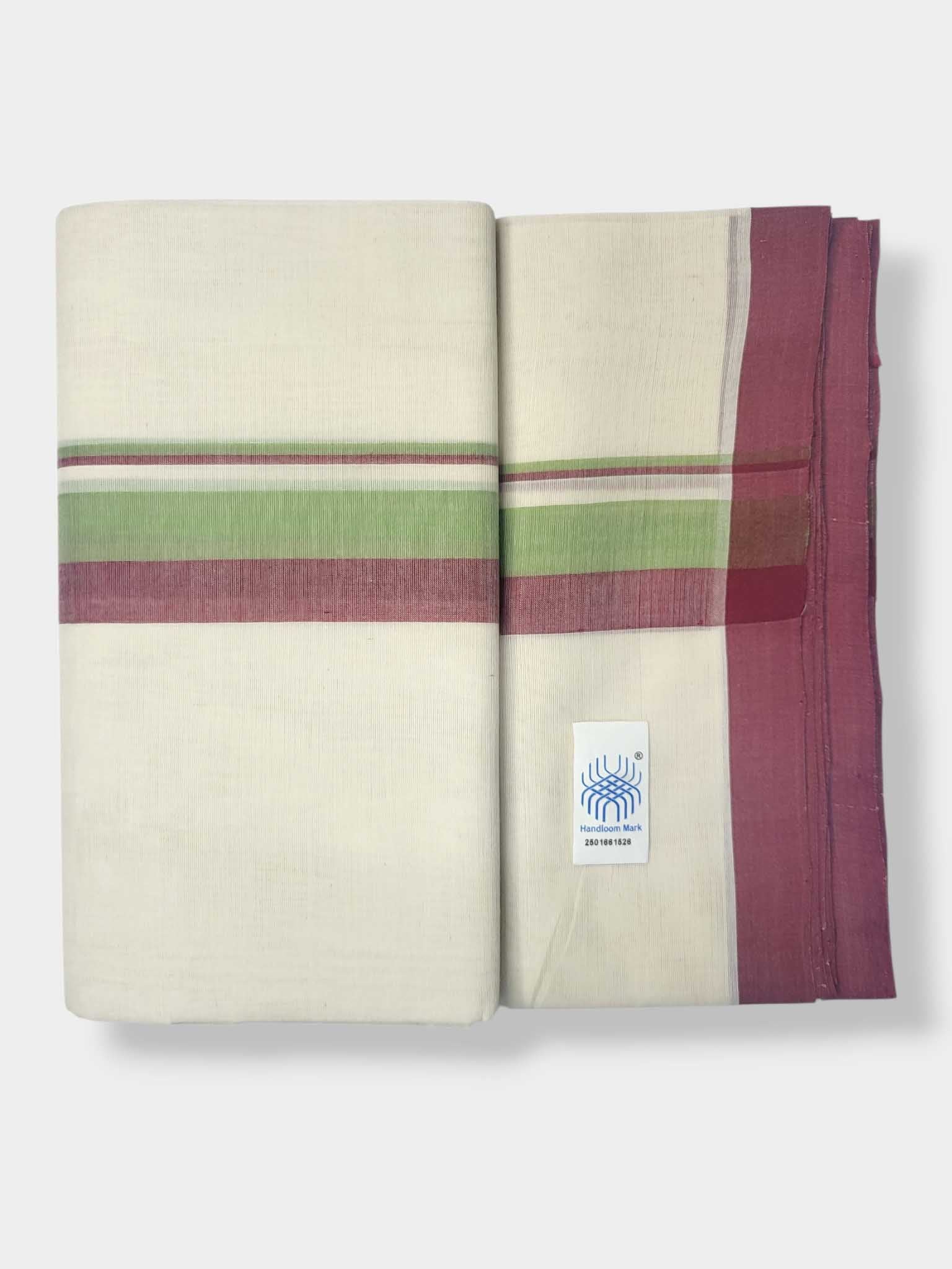 Balaramapuram Handloom Double Mundu Pure Cotton