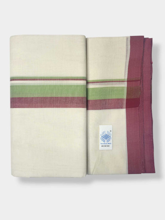Balaramapuram Handloom Double Mundu Pure Cotton
