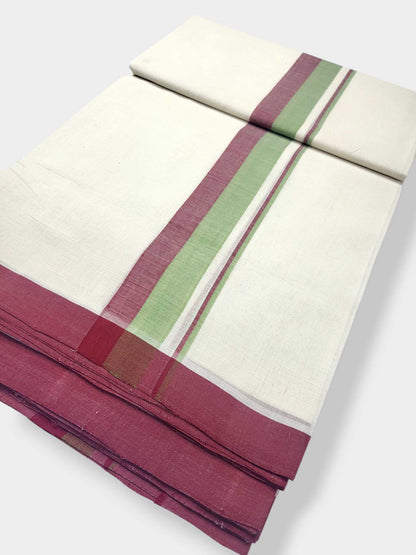 Balaramapuram Handloom Double Mundu Pure Cotton