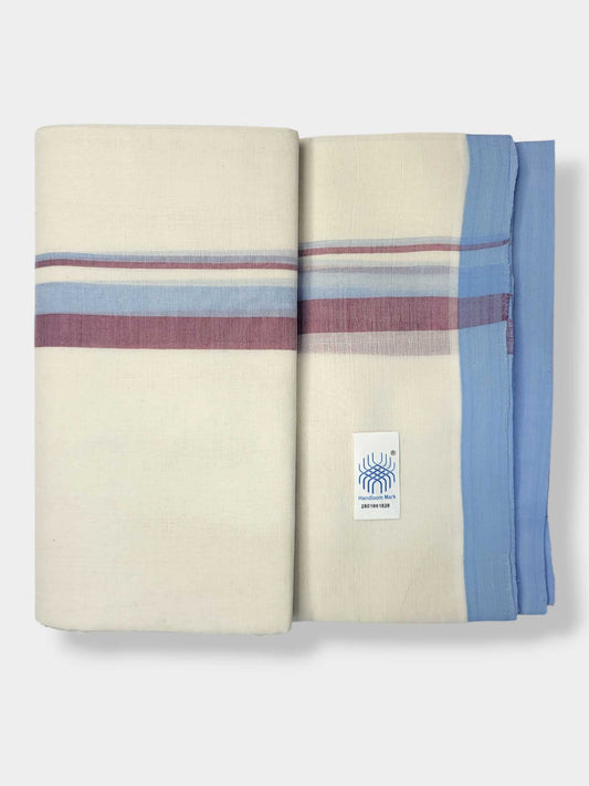 Balaramapuram Handloom Double Mundu Pure Cotton