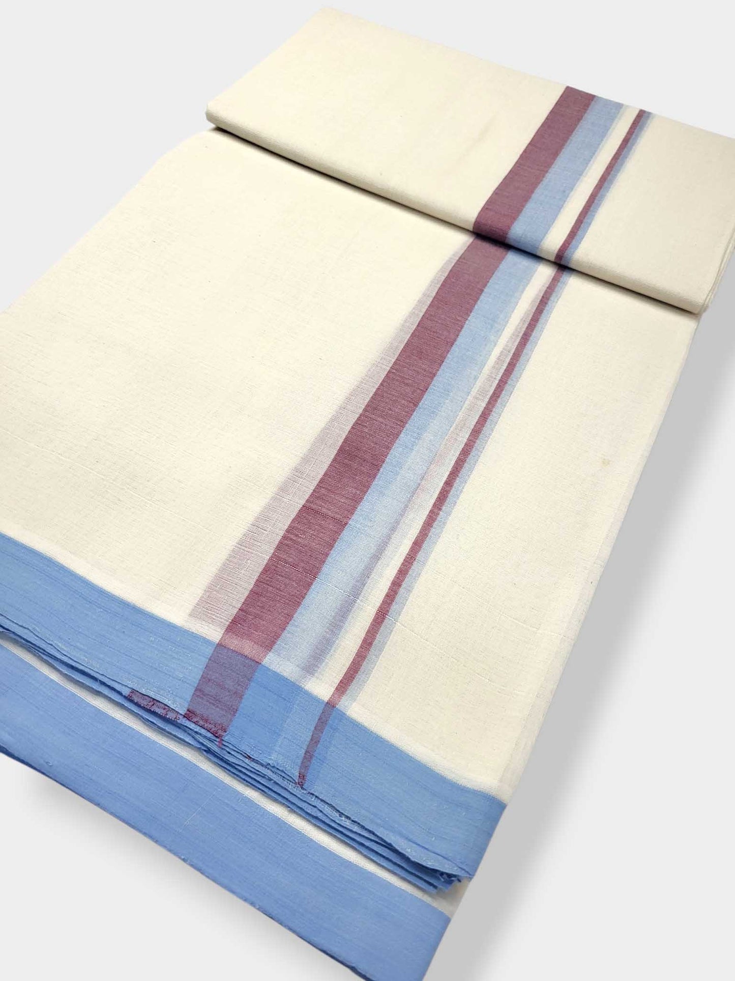 Balaramapuram Handloom Double Mundu Pure Cotton