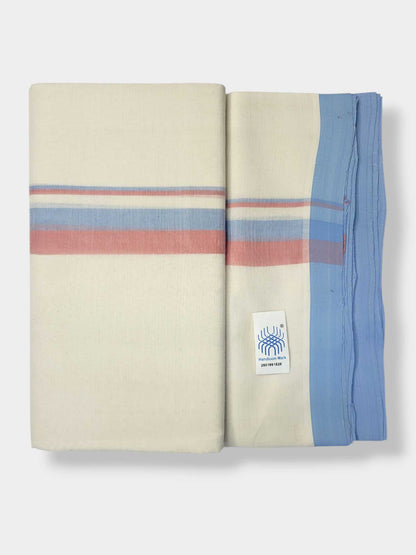 Balaramapuram Handloom Double Mundu Pure Cotton