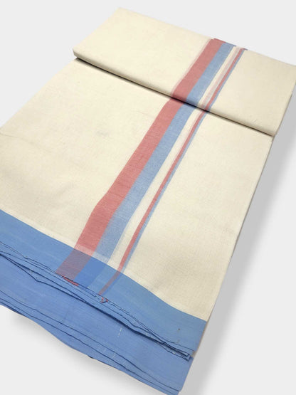 Balaramapuram Handloom Double Mundu Pure Cotton