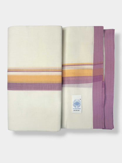 Balaramapuram Handloom Double Mundu Pure Cotton
