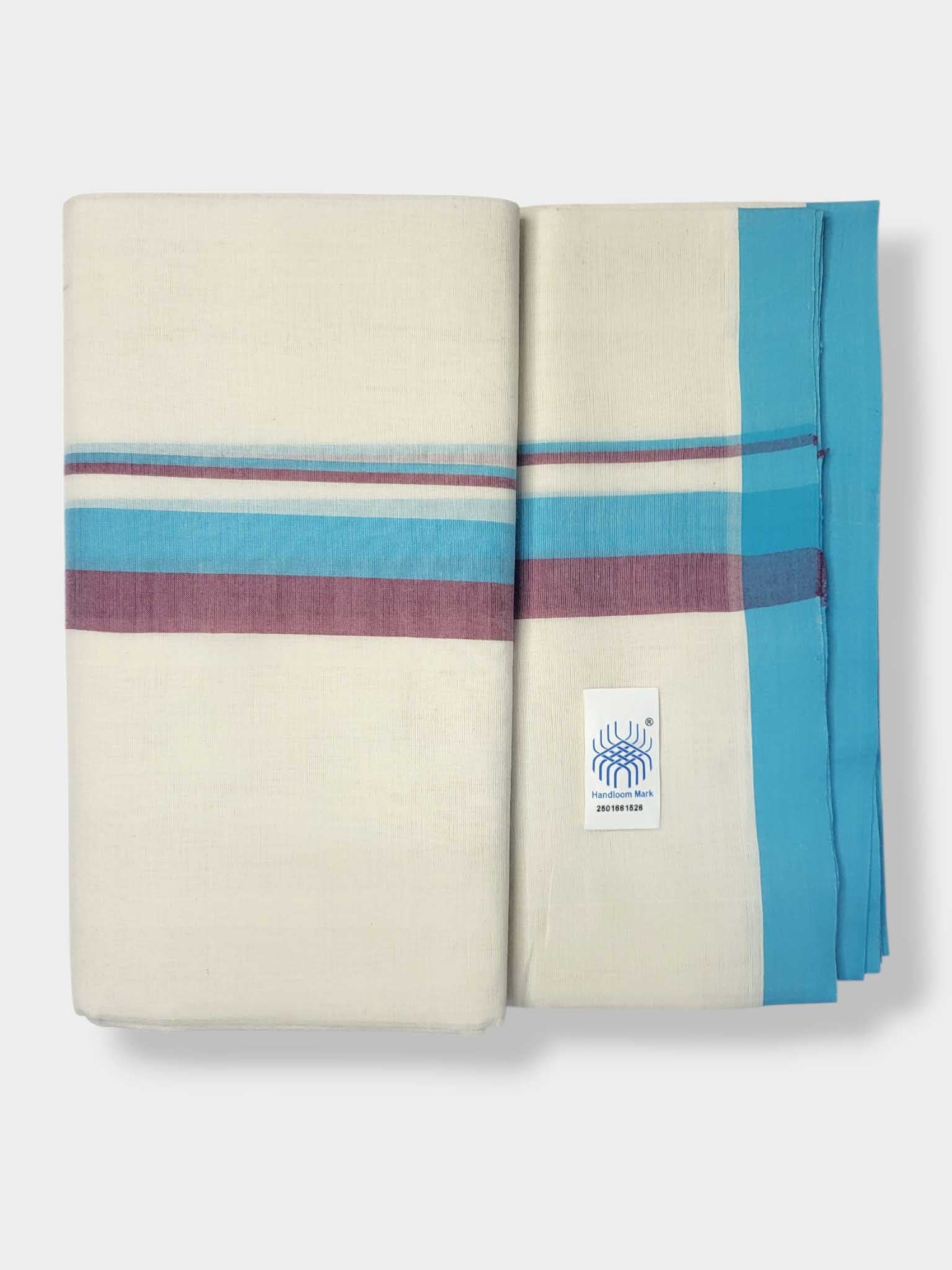Balaramapuram Handloom Double Mundu Pure Cotton