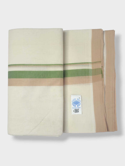 Kerala Balaramapuram Pure Cotton Handloom Mundu/Dhoti