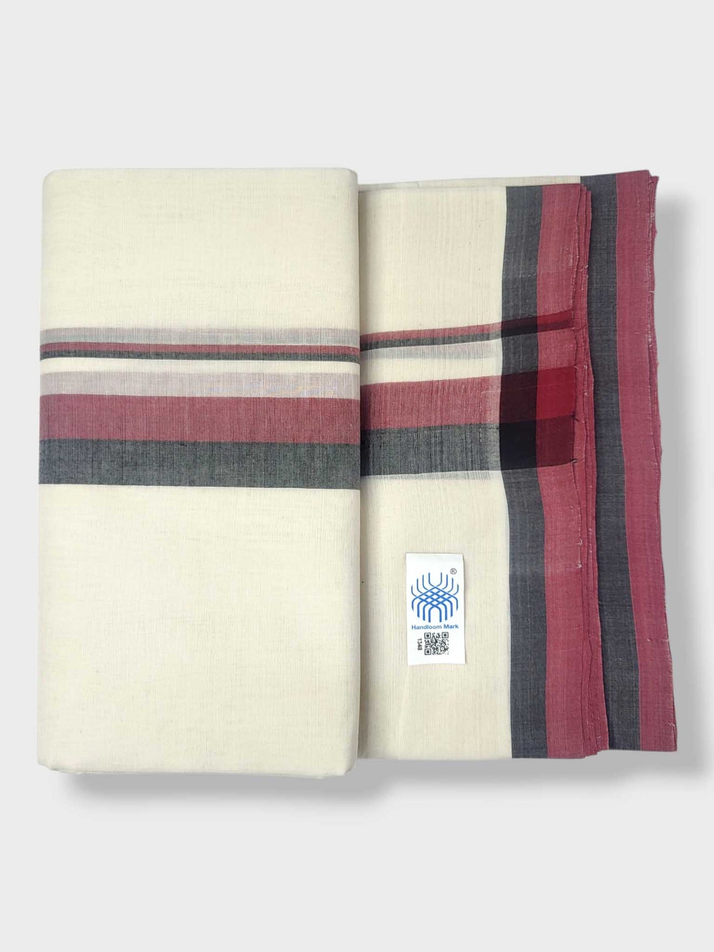 Kerala Balaramapuram Pure Cotton Handloom Mundu/Dhoti