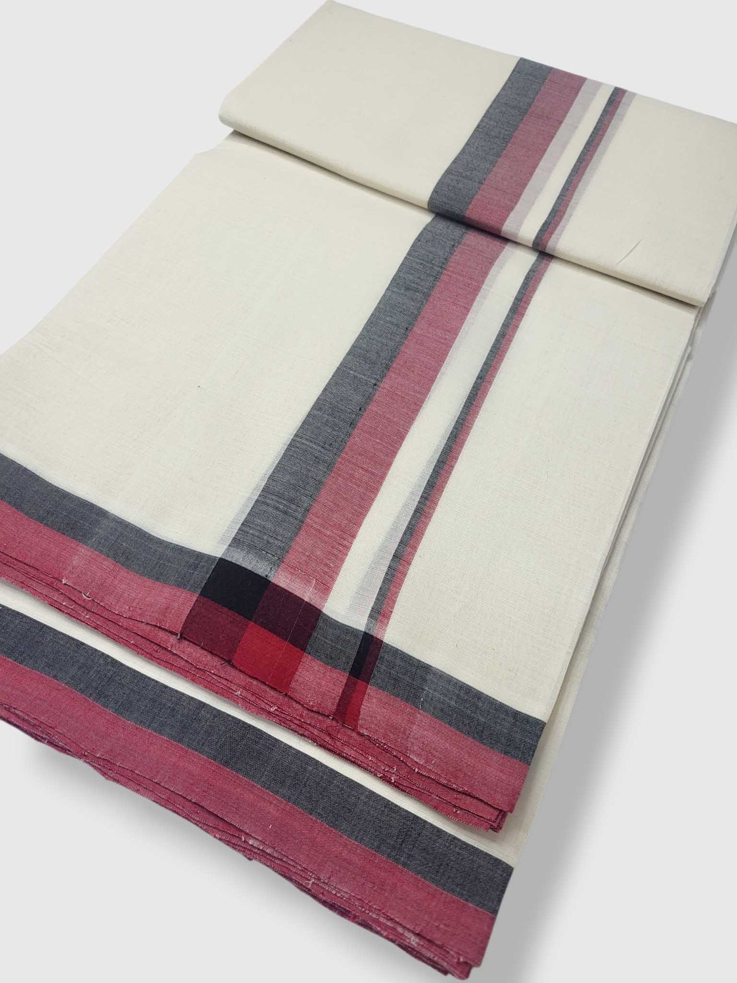 Kerala Balaramapuram Pure Cotton Handloom Mundu/Dhoti