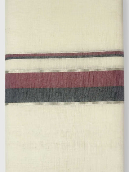 Kerala Balaramapuram Pure Cotton Handloom Mundu/Dhoti