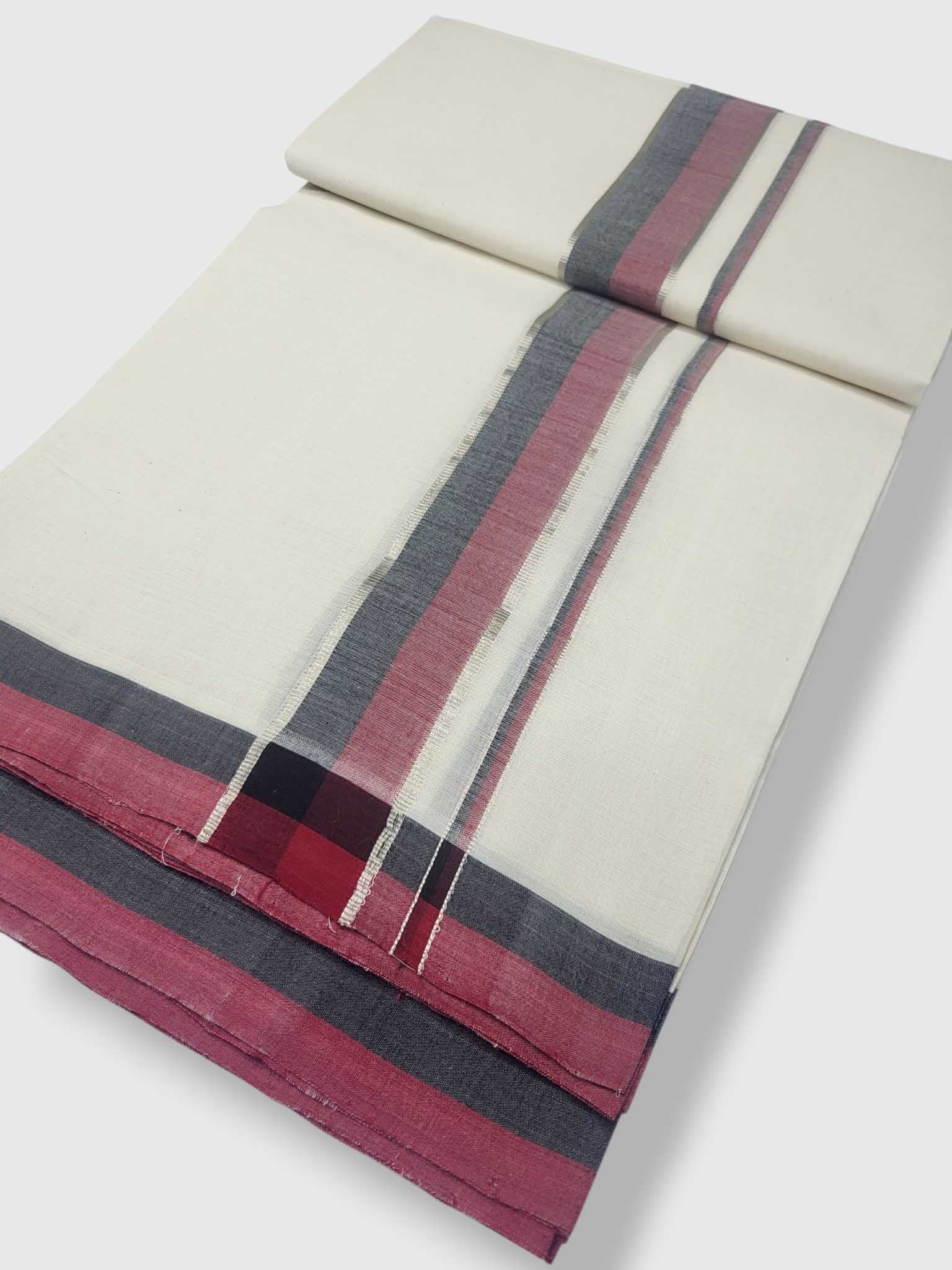 Kerala Balaramapuram Pure Cotton Handloom Mundu/Dhoti