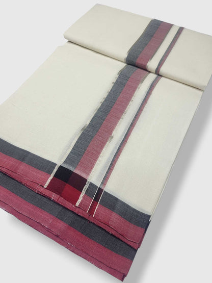 Kerala Balaramapuram Pure Cotton Handloom Mundu/Dhoti