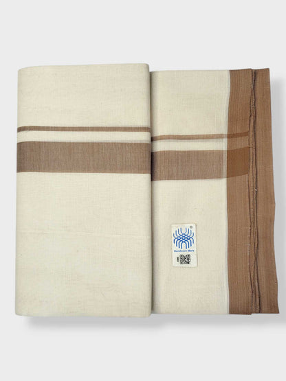 Kerala Balaramapuram Pure Cotton Handloom Mundu/Dhoti