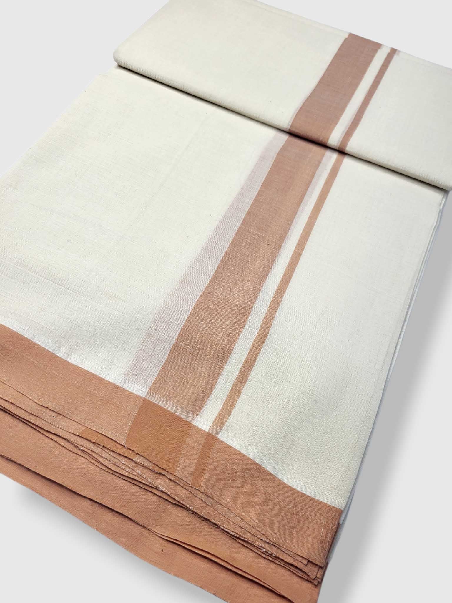 Kerala Balaramapuram Pure Cotton Handloom Mundu/Dhoti