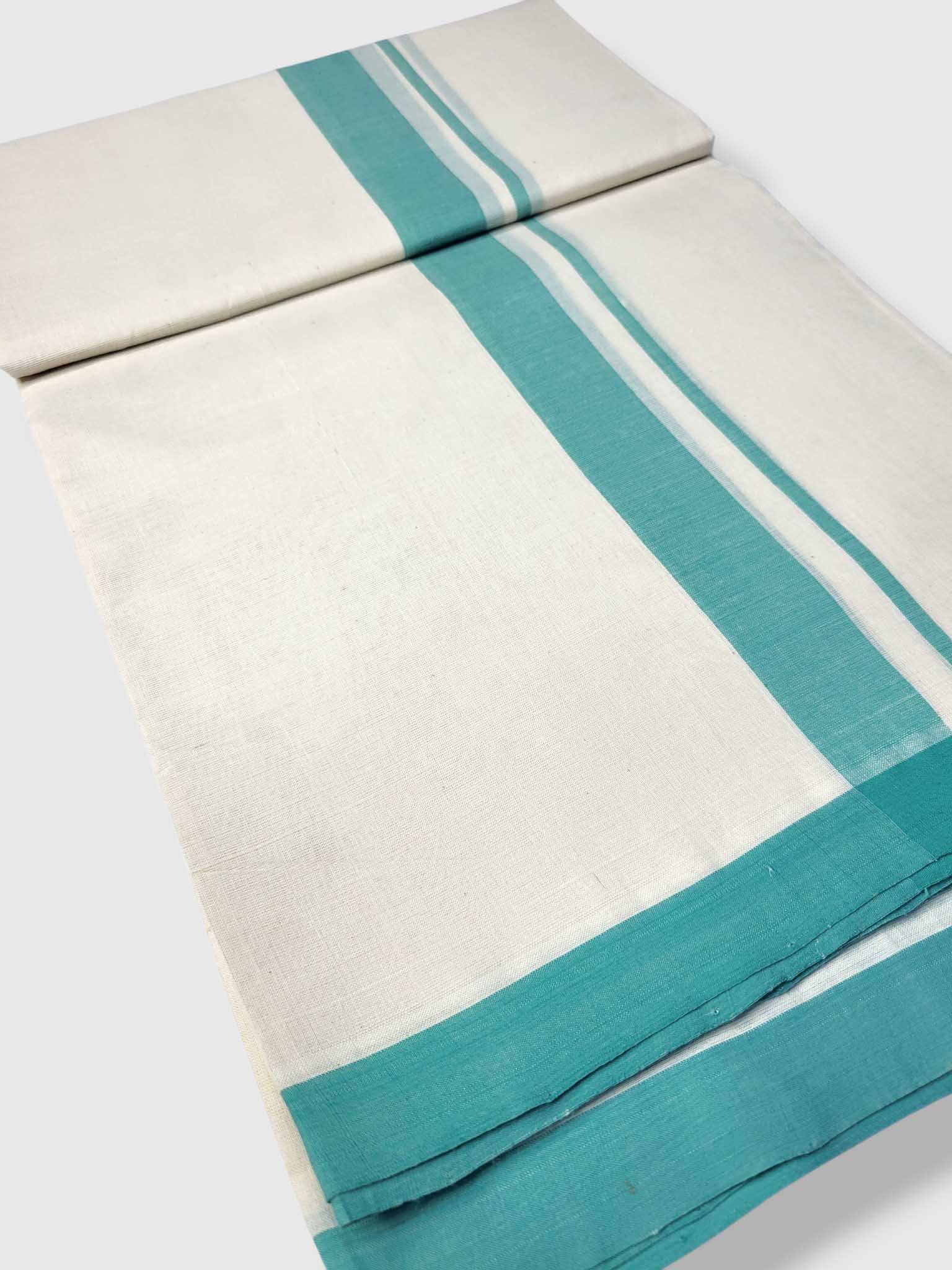 Kerala Balaramapuram Pure Cotton Handloom Mundu/Dhoti