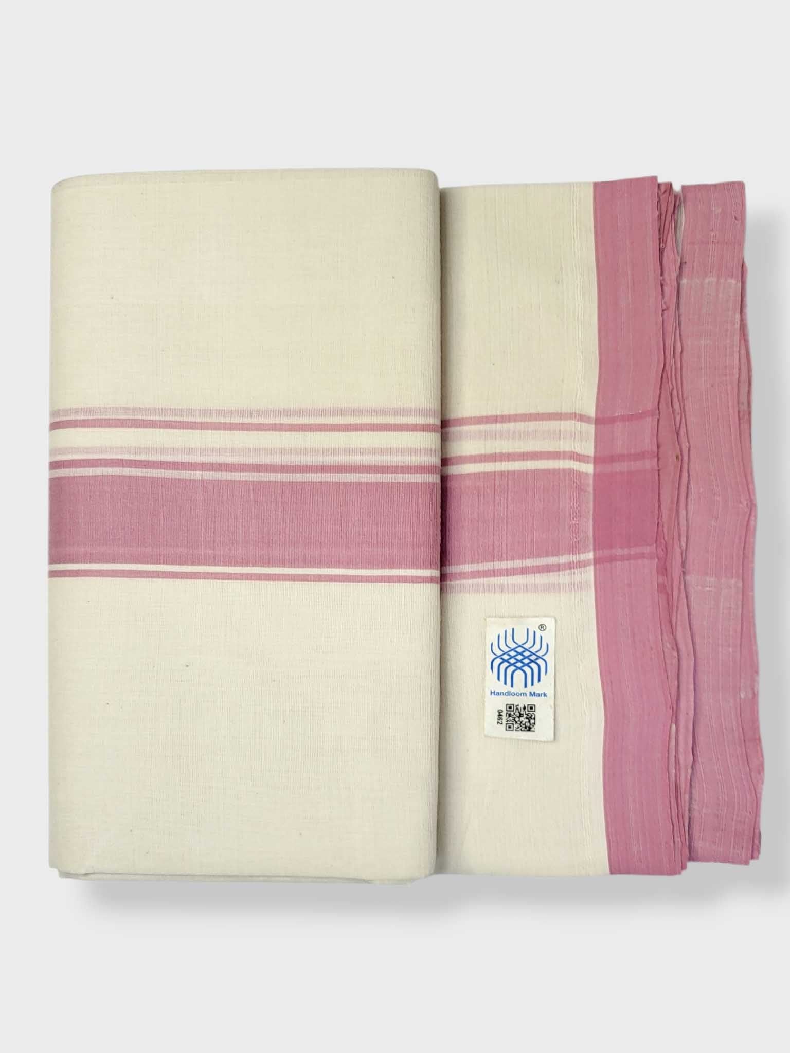 Kerala Balaramapuram Pure Cotton Handloom Mundu/Dhoti