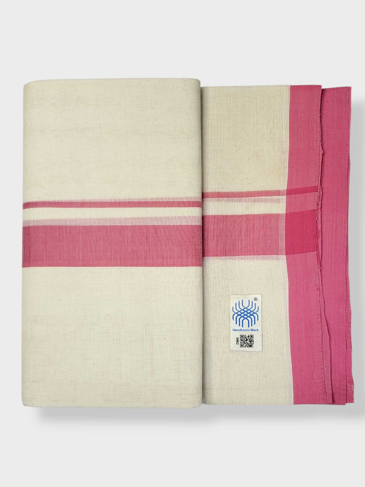 Kerala Balaramapuram Pure Cotton Handloom Mundu/Dhoti
