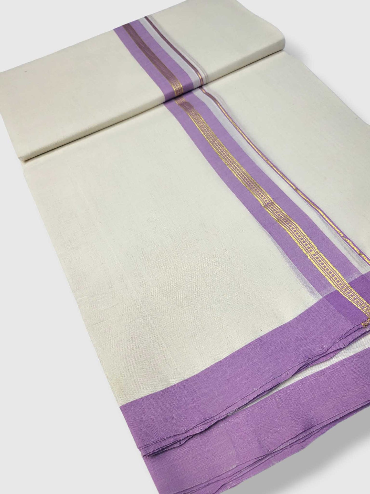 Kerala Balaramapuram Pure Cotton Handloom Mundu/Dhoti