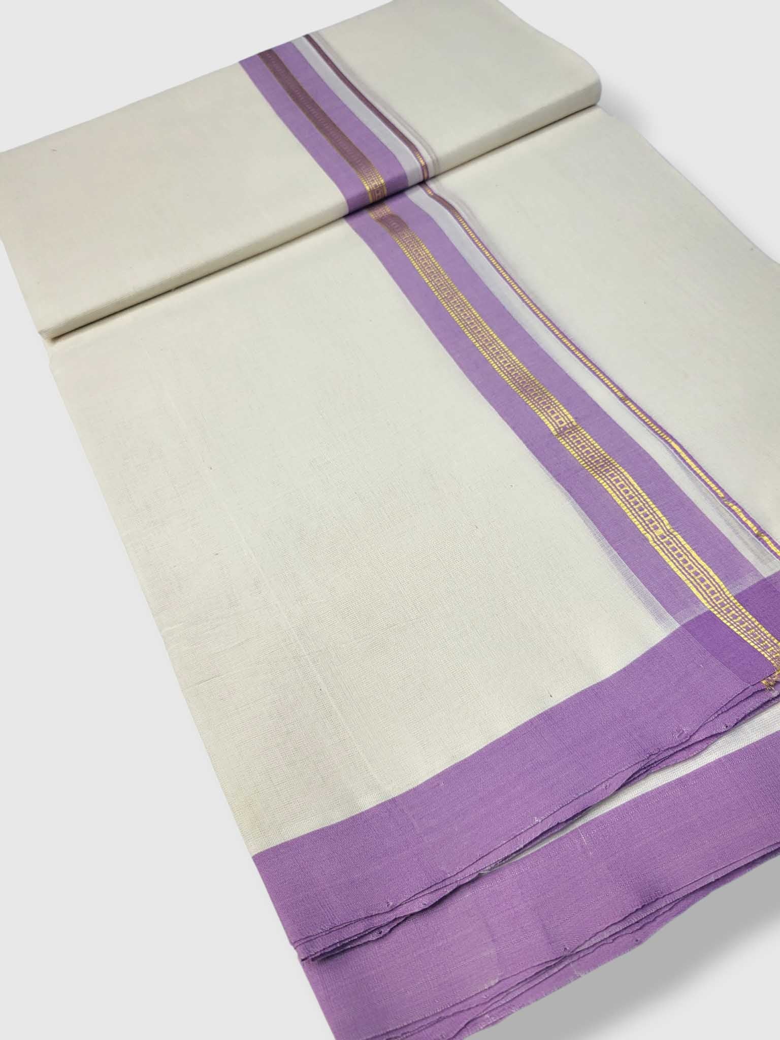 Kerala Balaramapuram Pure Cotton Handloom Mundu/Dhoti