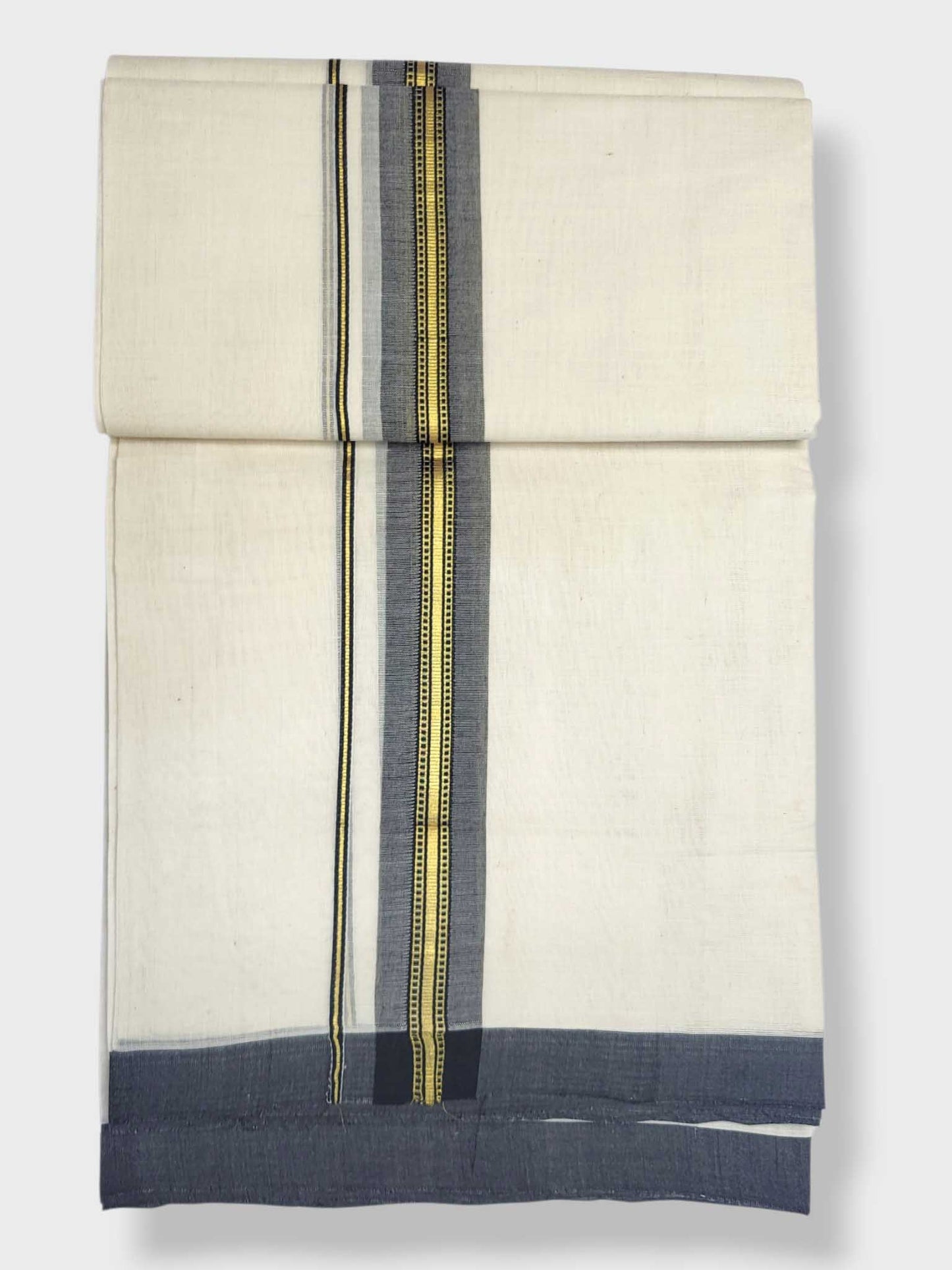 Kerala Balaramapuram Pure Cotton Handloom Mundu/Dhoti