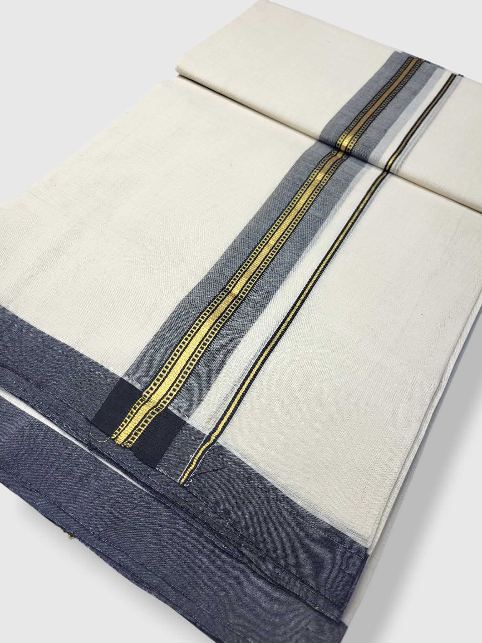 Kerala Balaramapuram Pure Cotton Handloom Mundu/Dhoti