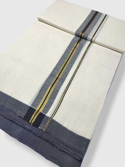 Kerala Balaramapuram Pure Cotton Handloom Mundu/Dhoti