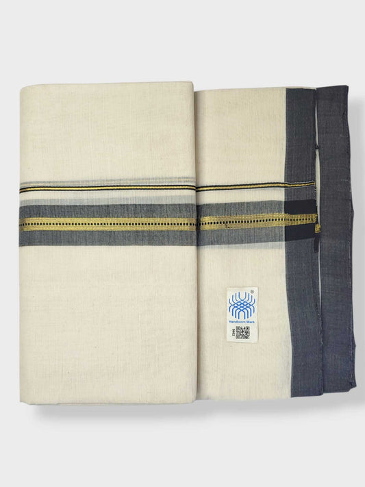 Kerala Balaramapuram Pure Cotton Handloom Mundu/Dhoti