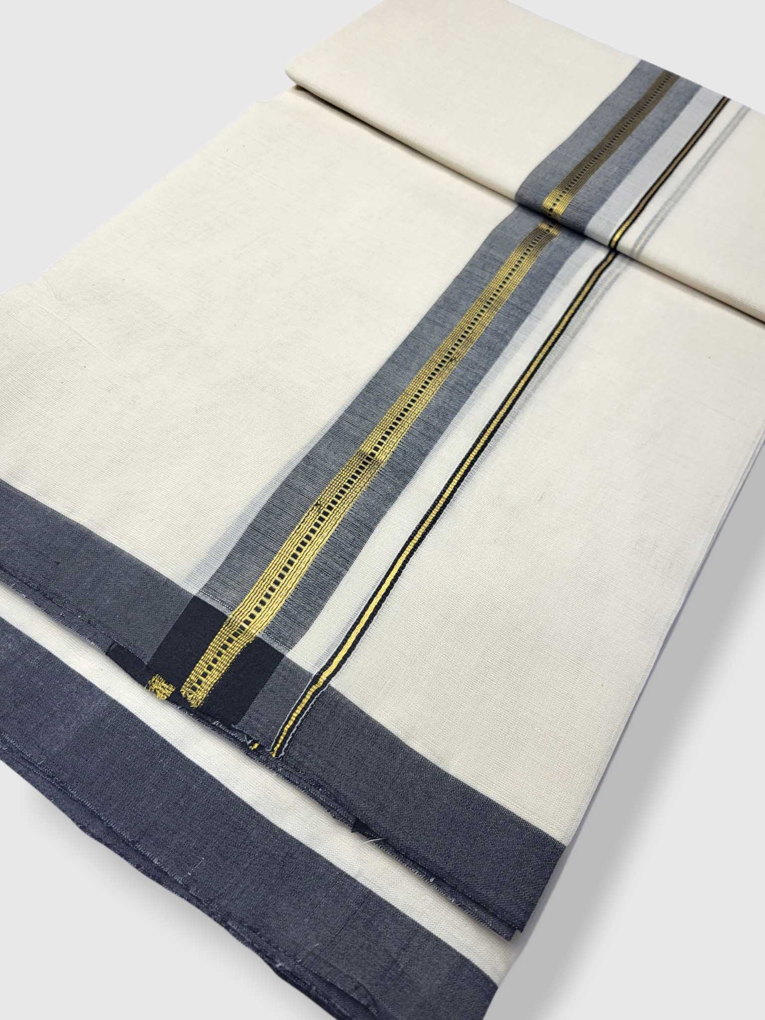 Kerala Balaramapuram Pure Cotton Handloom Mundu/Dhoti