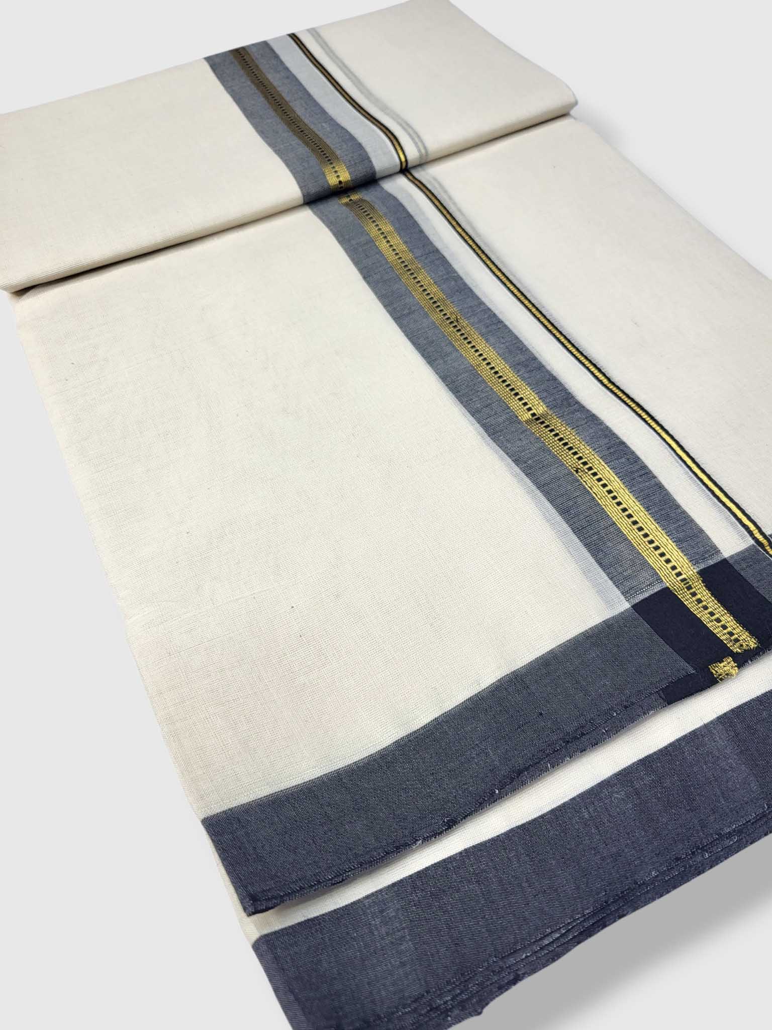 Kerala Balaramapuram Pure Cotton Handloom Mundu/Dhoti