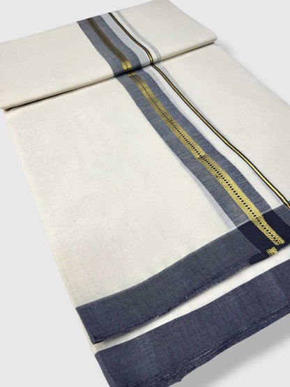 Kerala Balaramapuram Pure Cotton Handloom Mundu/Dhoti