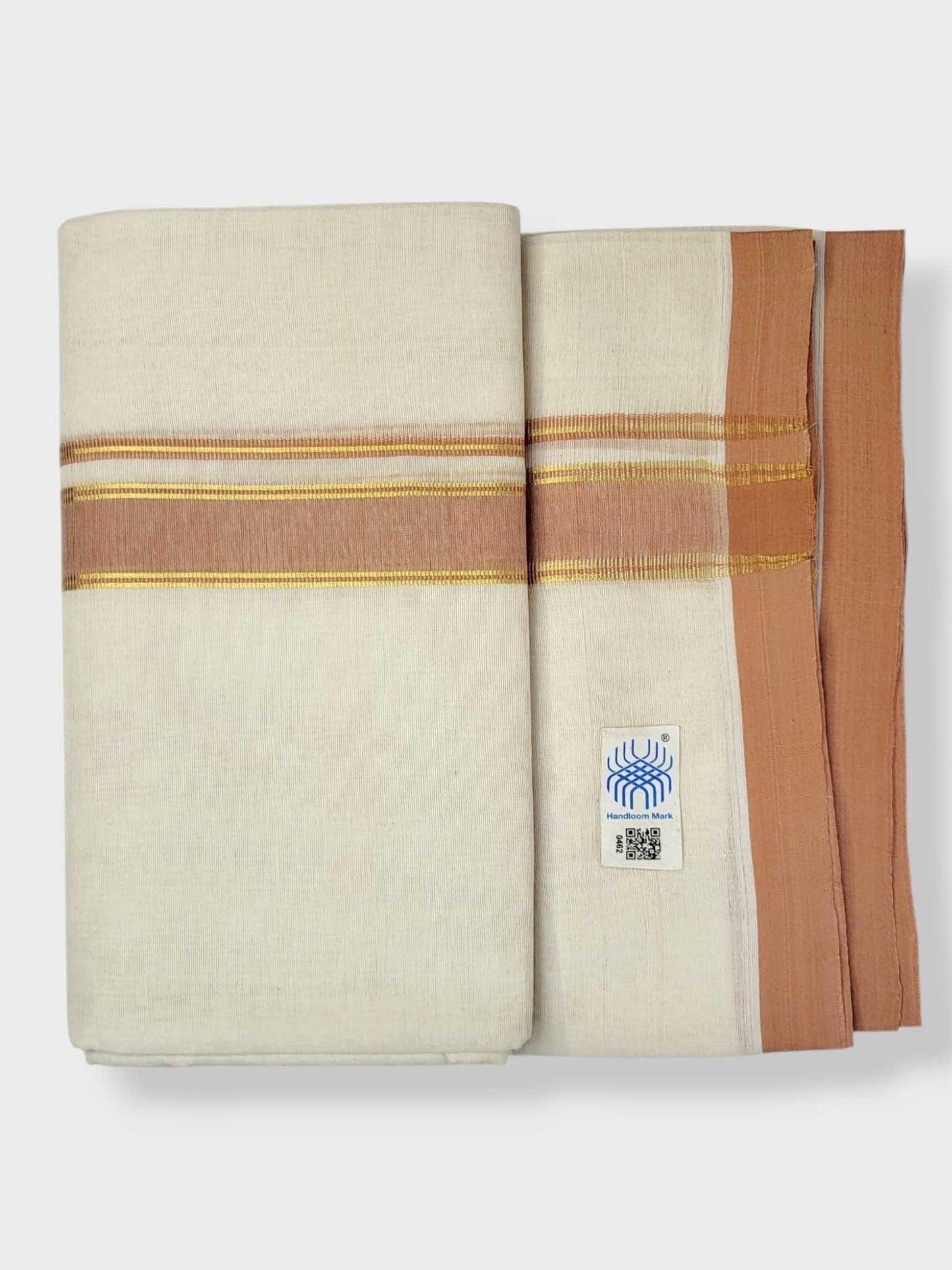 Kerala Balaramapuram Pure Cotton Handloom Mundu/Dhoti