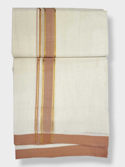 Kerala Balaramapuram Pure Cotton Handloom Mundu/Dhoti