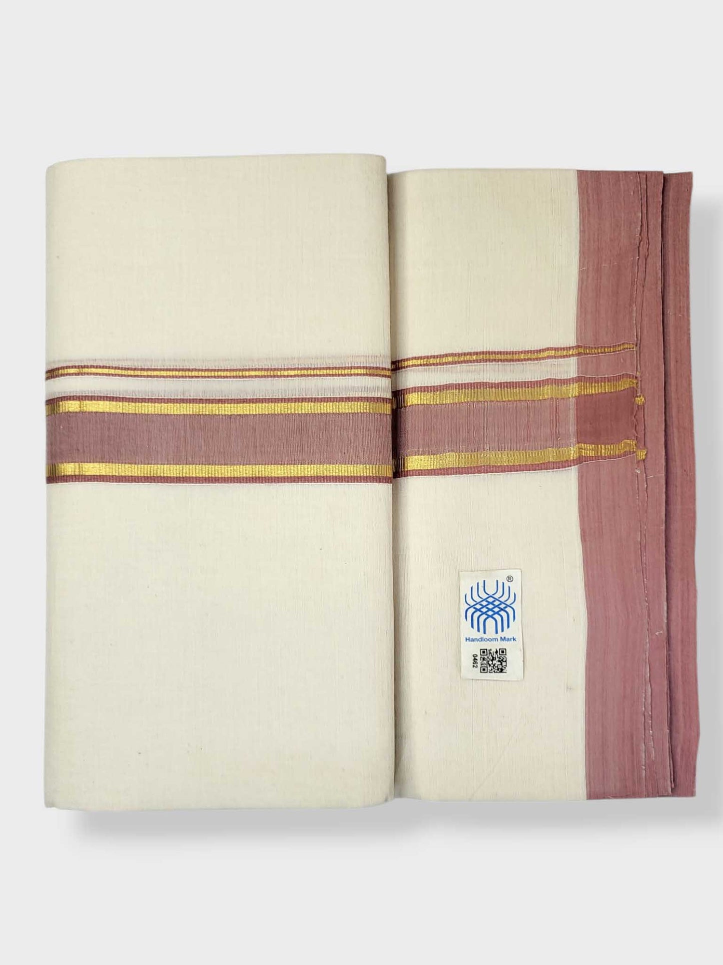 Kerala Balaramapuram Pure Cotton Handloom Mundu/Dhoti