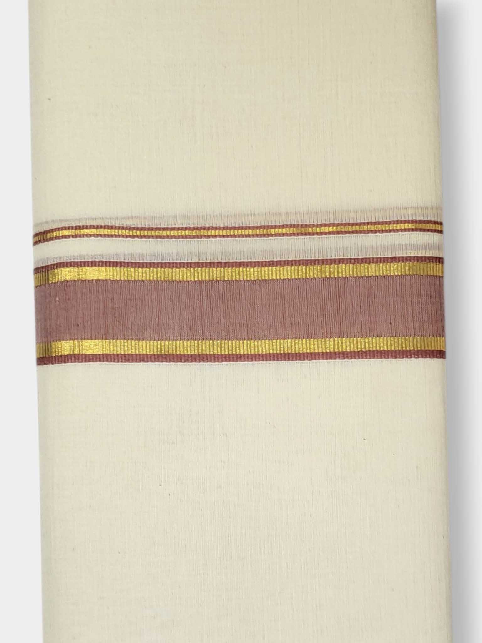 Kerala Balaramapuram Pure Cotton Handloom Mundu/Dhoti