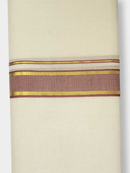 Kerala Balaramapuram Pure Cotton Handloom Mundu/Dhoti