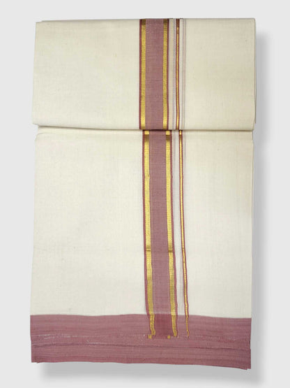 Kerala Balaramapuram Pure Cotton Handloom Mundu/Dhoti