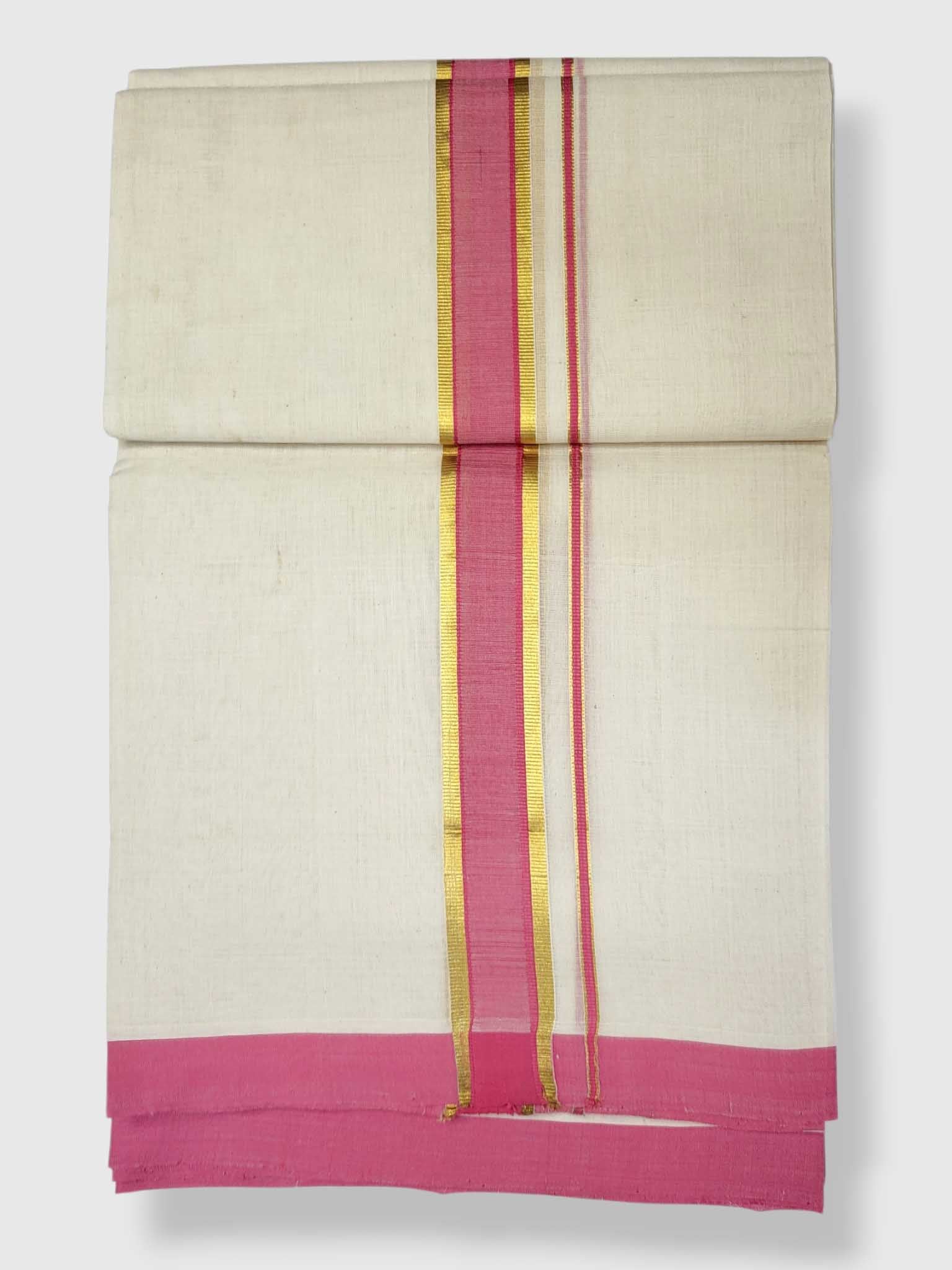 Kerala Balaramapuram Pure Cotton Handloom Mundu/Dhoti