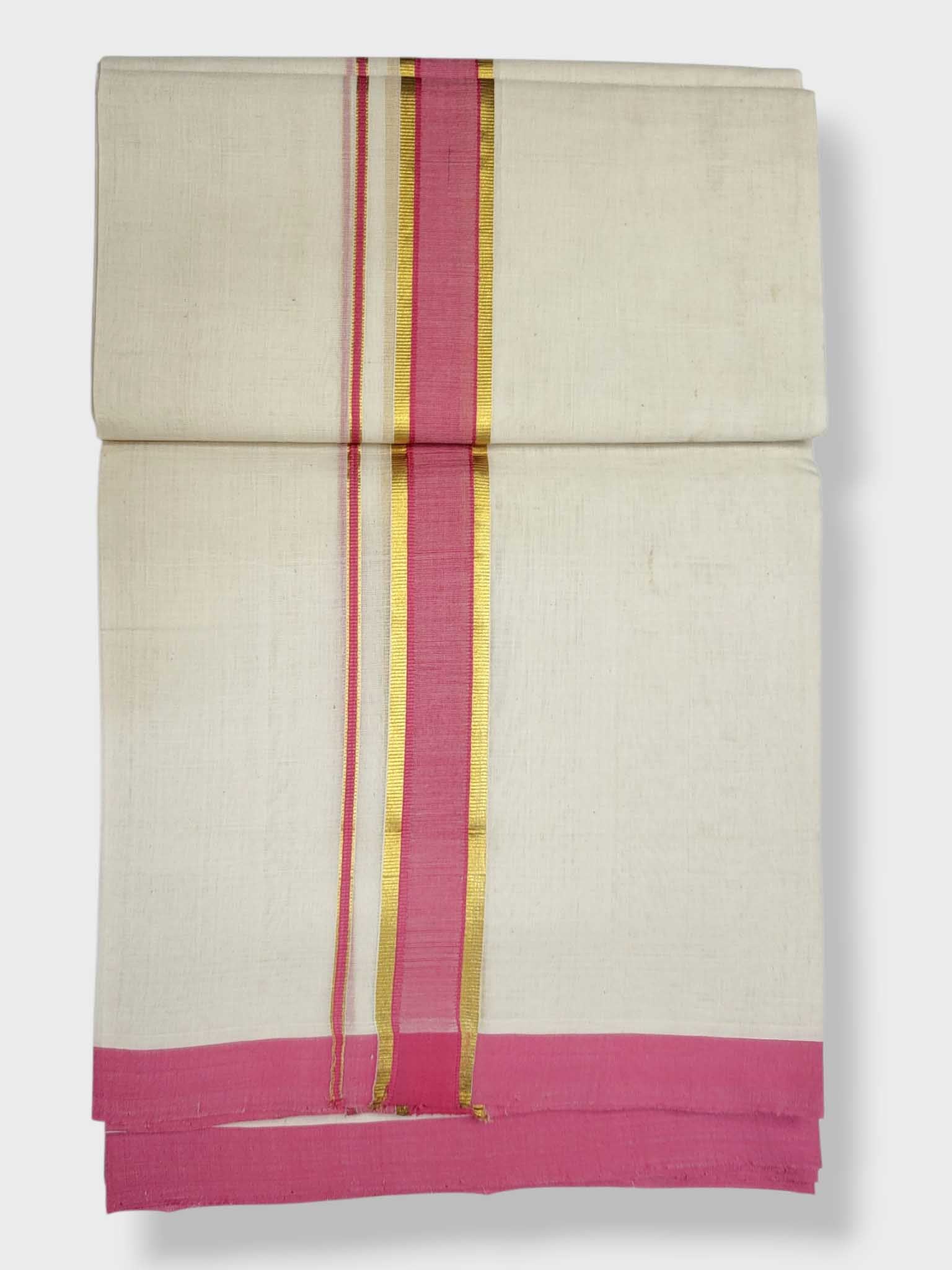 Kerala Balaramapuram Pure Cotton Handloom Mundu/Dhoti