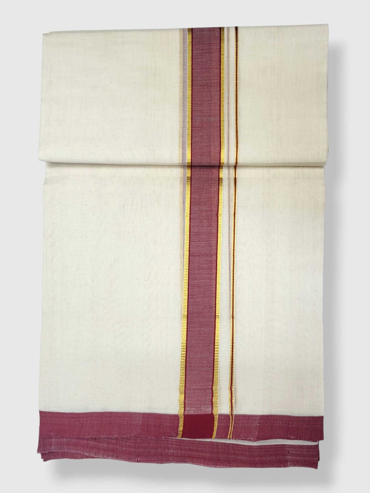 Kerala Balaramapuram Pure Cotton Handloom Mundu/Dhoti