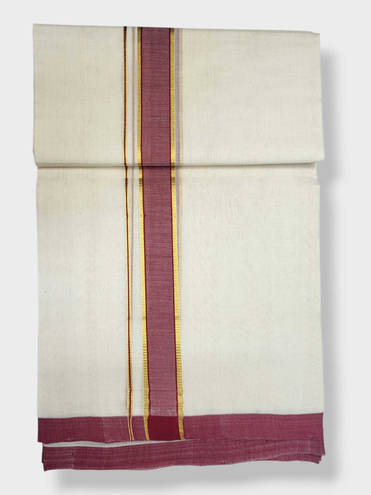 Kerala Balaramapuram Pure Cotton Handloom Mundu/Dhoti