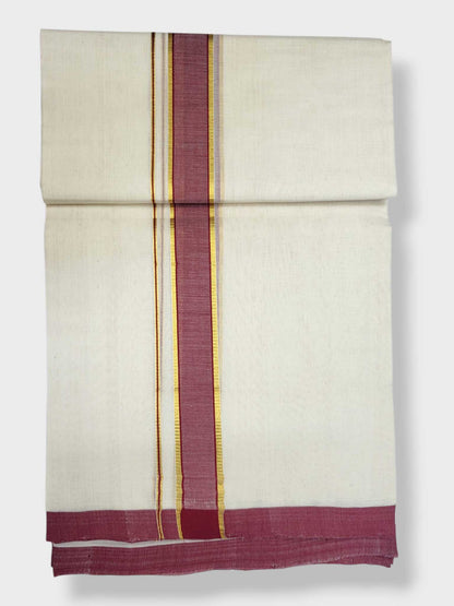 Kerala Balaramapuram Pure Cotton Handloom Mundu/Dhoti