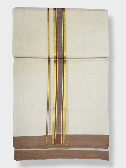 Kerala Balaramapuram Pure Cotton Handloom Mundu/Dhoti