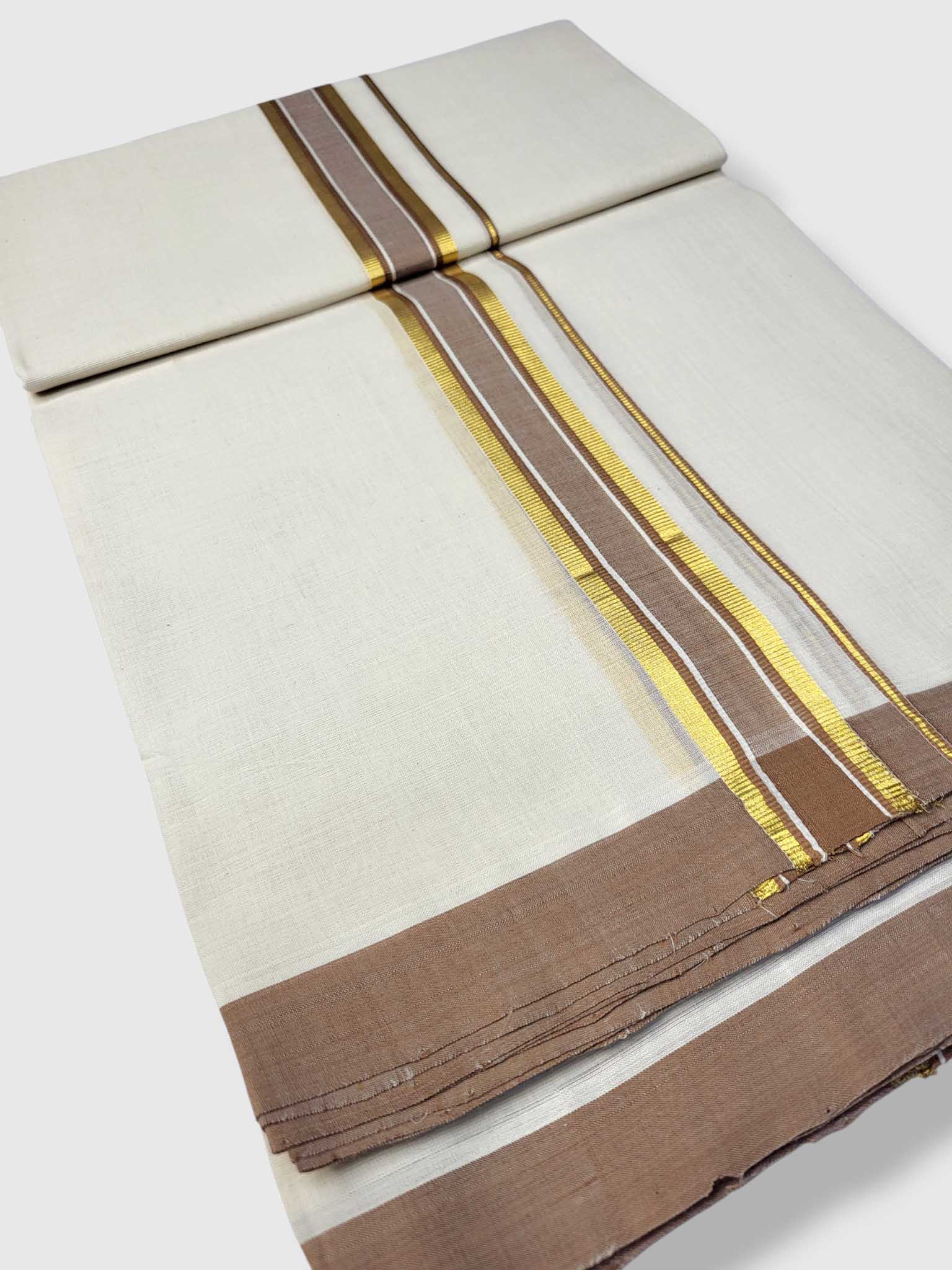 Kerala Balaramapuram Pure Cotton Handloom Mundu/Dhoti