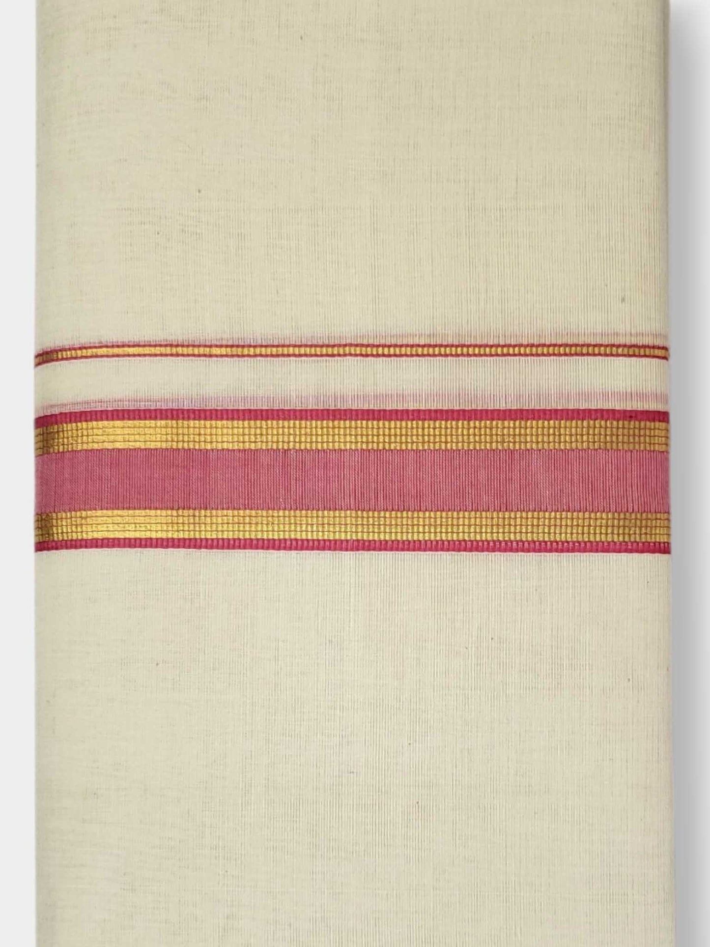 Kerala Balaramapuram Pure Cotton Handloom Mundu/Dhoti